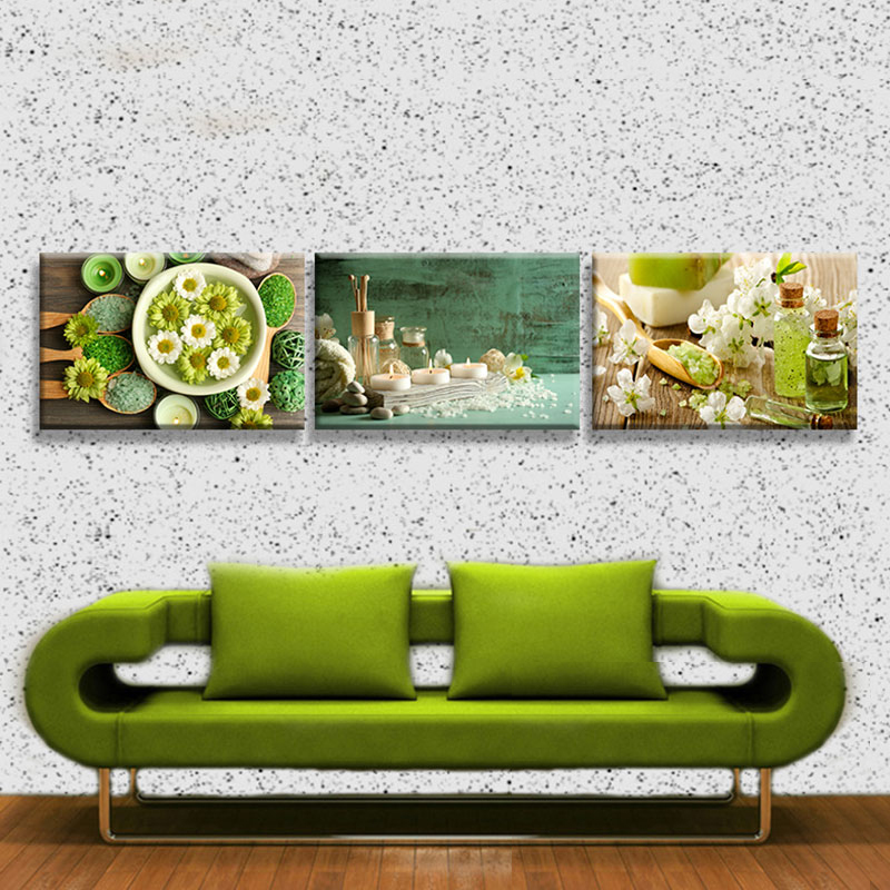 Bộ 3 Tranh Canvas Treo Tường Trang Trí Spa - W49
