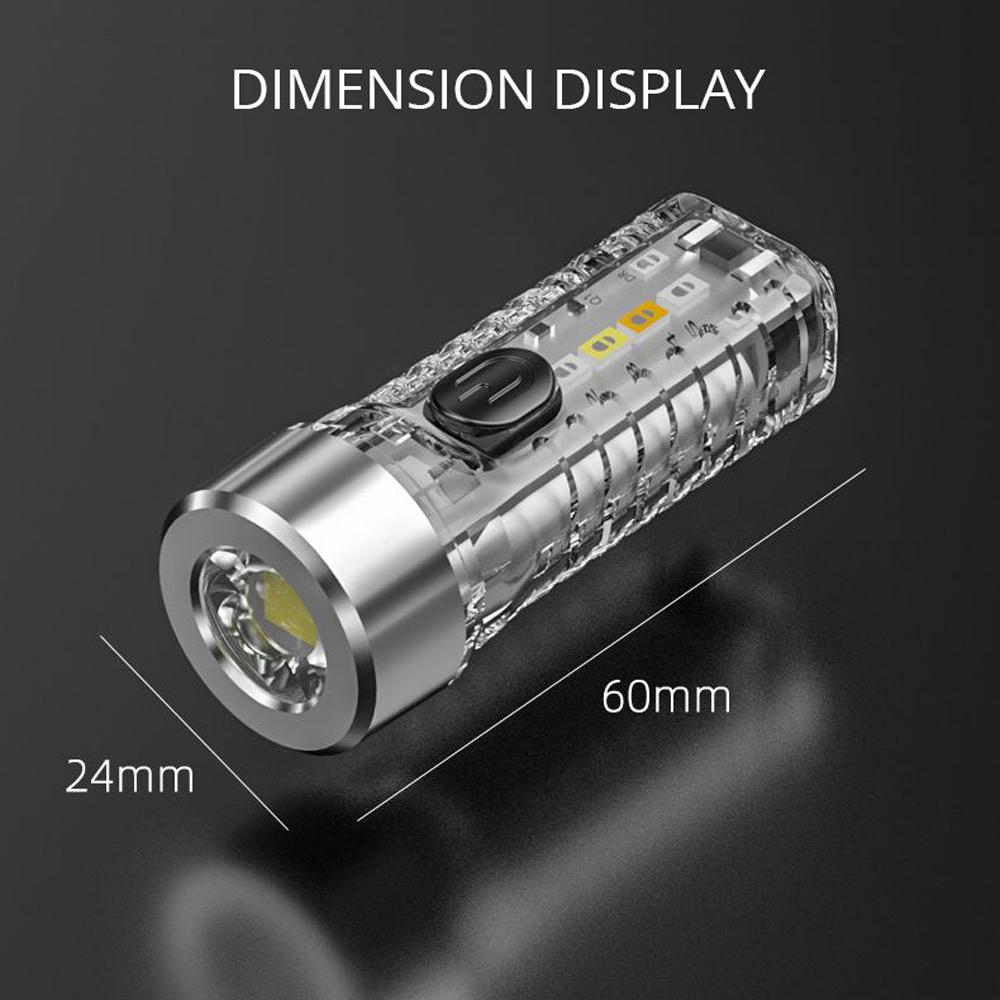 Mini Multi-function High Brightness Keychain Flashlight Outdoor and Home-use Multi-modes Portable Flashlight Light-weight Keychain Light