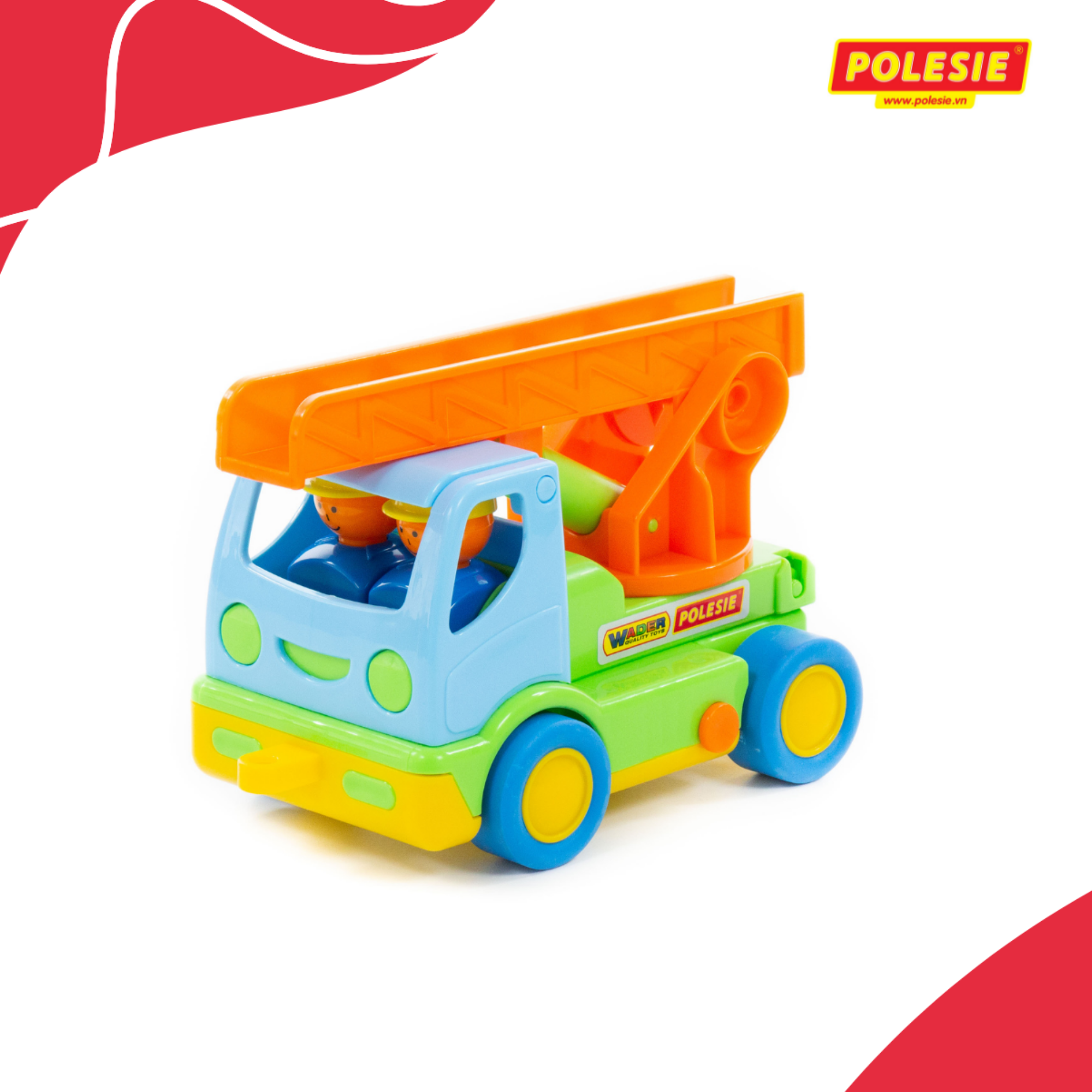 Xe tải cứu hỏa Hali đồ chơi Polesie 3225 - Hàng chính hãng nhập khẩu châu âu