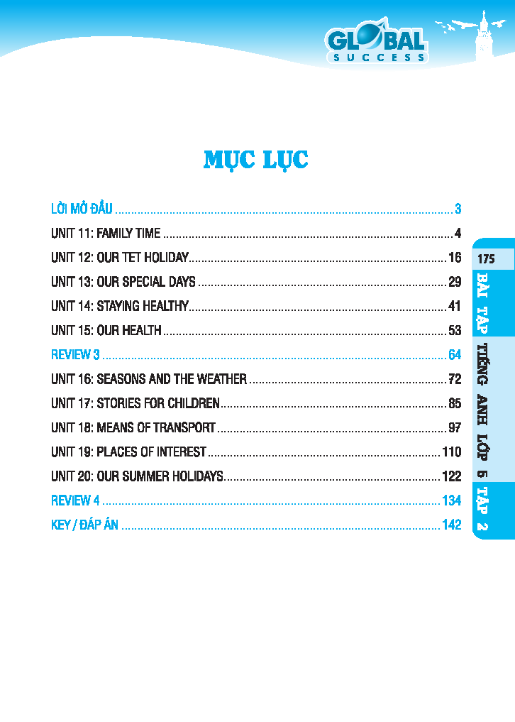 Global Success - Bài Tập Tiếng Anh 5 - Tập 2 - Có Đáp Án