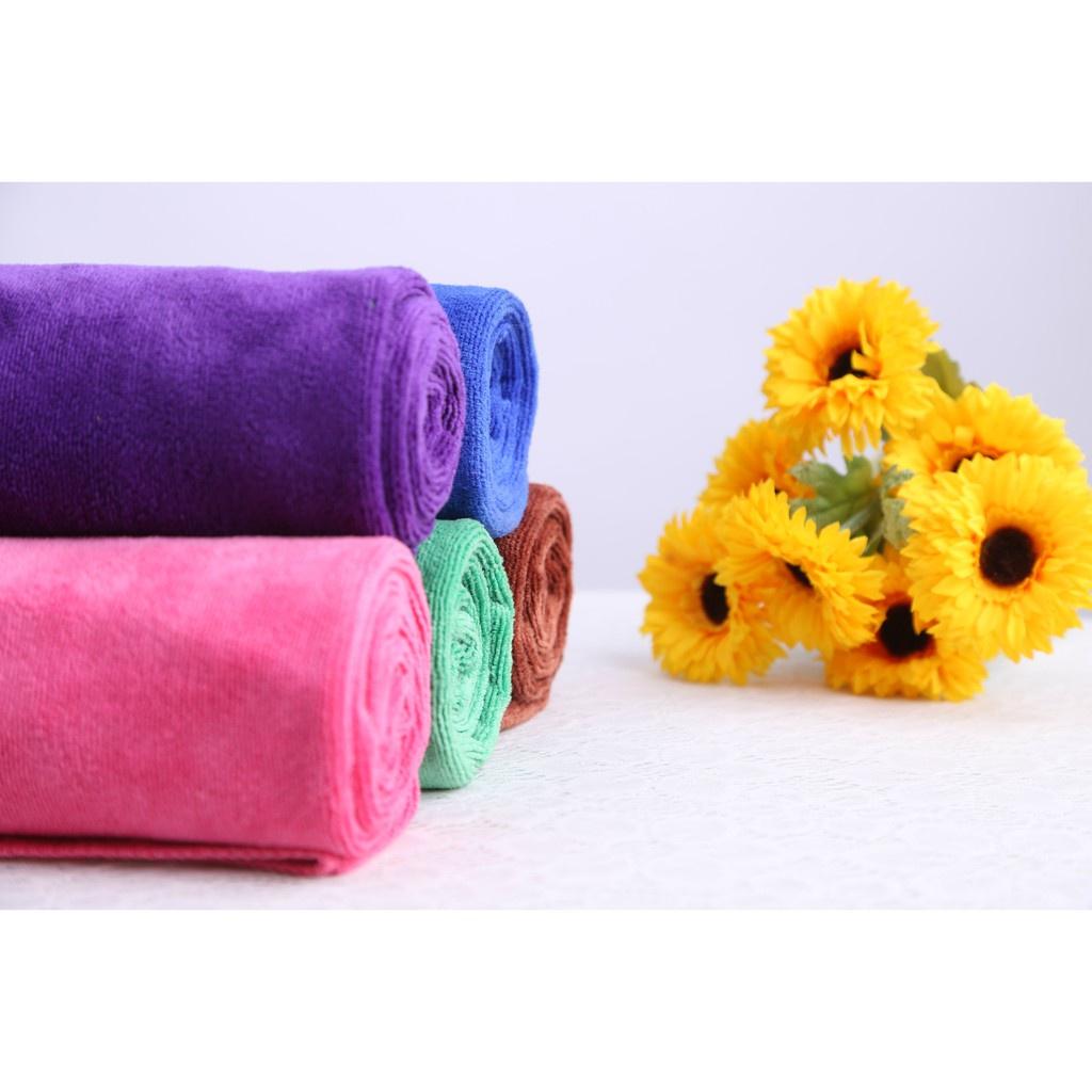 Khăn lau xe Microfiber mềm mịn siêu thấm hút chuyên dùng lau rửa xe hơi ô tô xe máy và dùng trong spa nail làm tóc