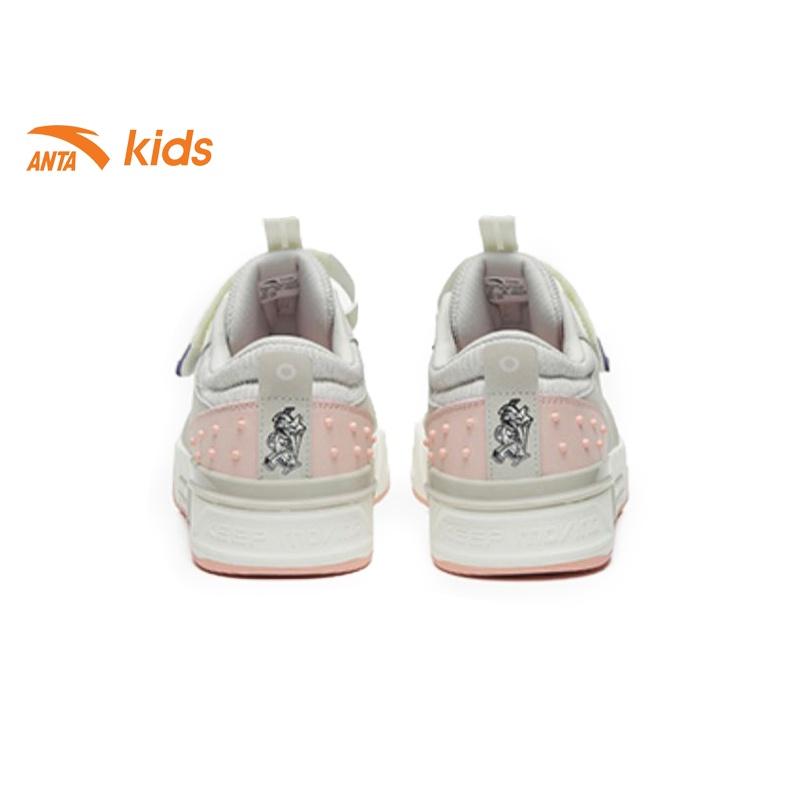 Giày đế bằng bé gái Anta Kids kiểu dáng năng động, quai dán tiện lợi 322248033