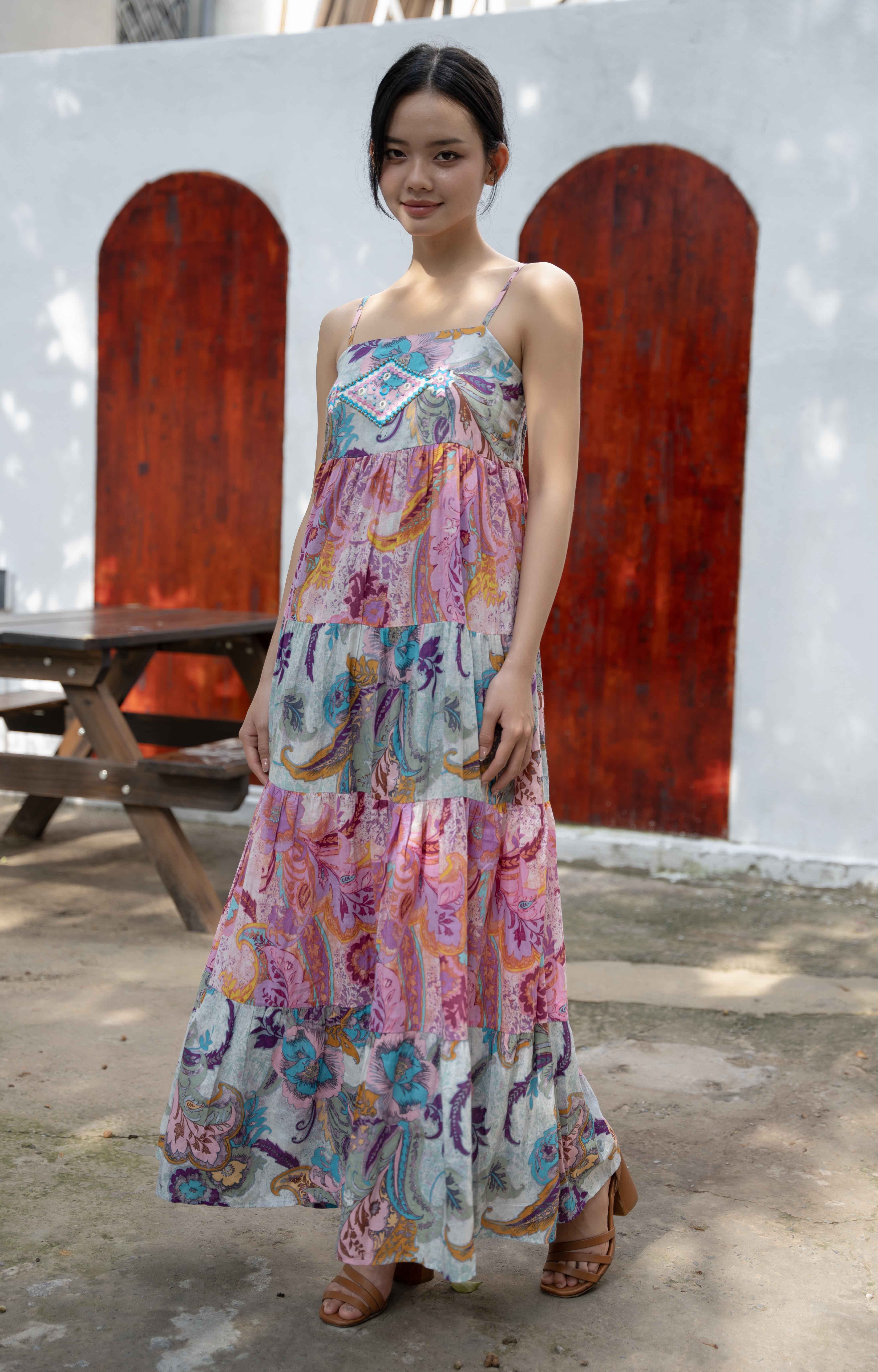 Maxi 2 Dây Cotton Isla Bonita