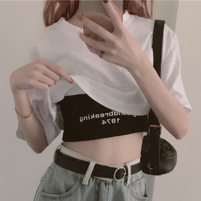 Áo croptop 1974 nữ sexi, Chất liệu cotton mềm mịn, loại ngắn kết hợp 2 trong 1, họa tiết bắt mắt thời trang, form free size, màu sắc đơn giản, hàng đẹp