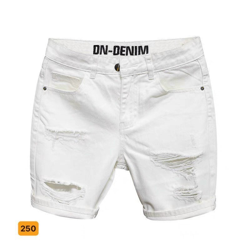 Quần Short Jean Nam Chất Jean Co Giãn Phối Rách Thời Trang Cao Cấp MuradFashion MS250