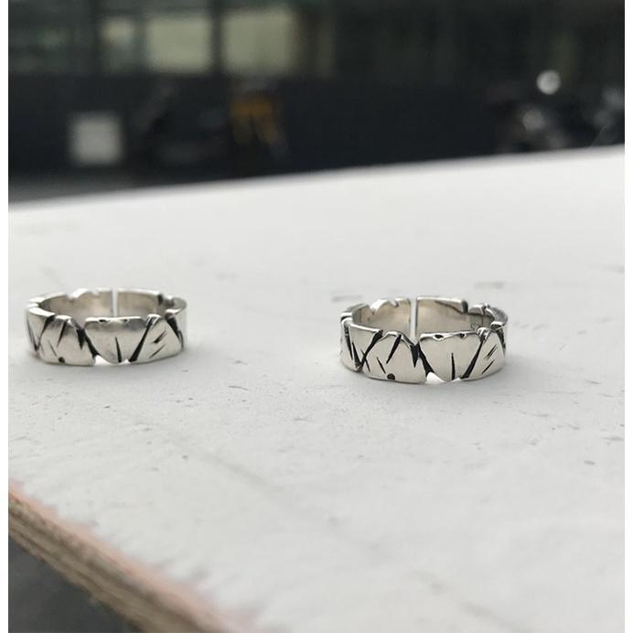 Nhẫn Nam Nữ Mountain Phong Cách Cá Tính Màu Bạc Đẹp Cao Cấp - Nhẫn Nam Hình Núi Titan - Nhẫn Mountain - CamCamVintage
