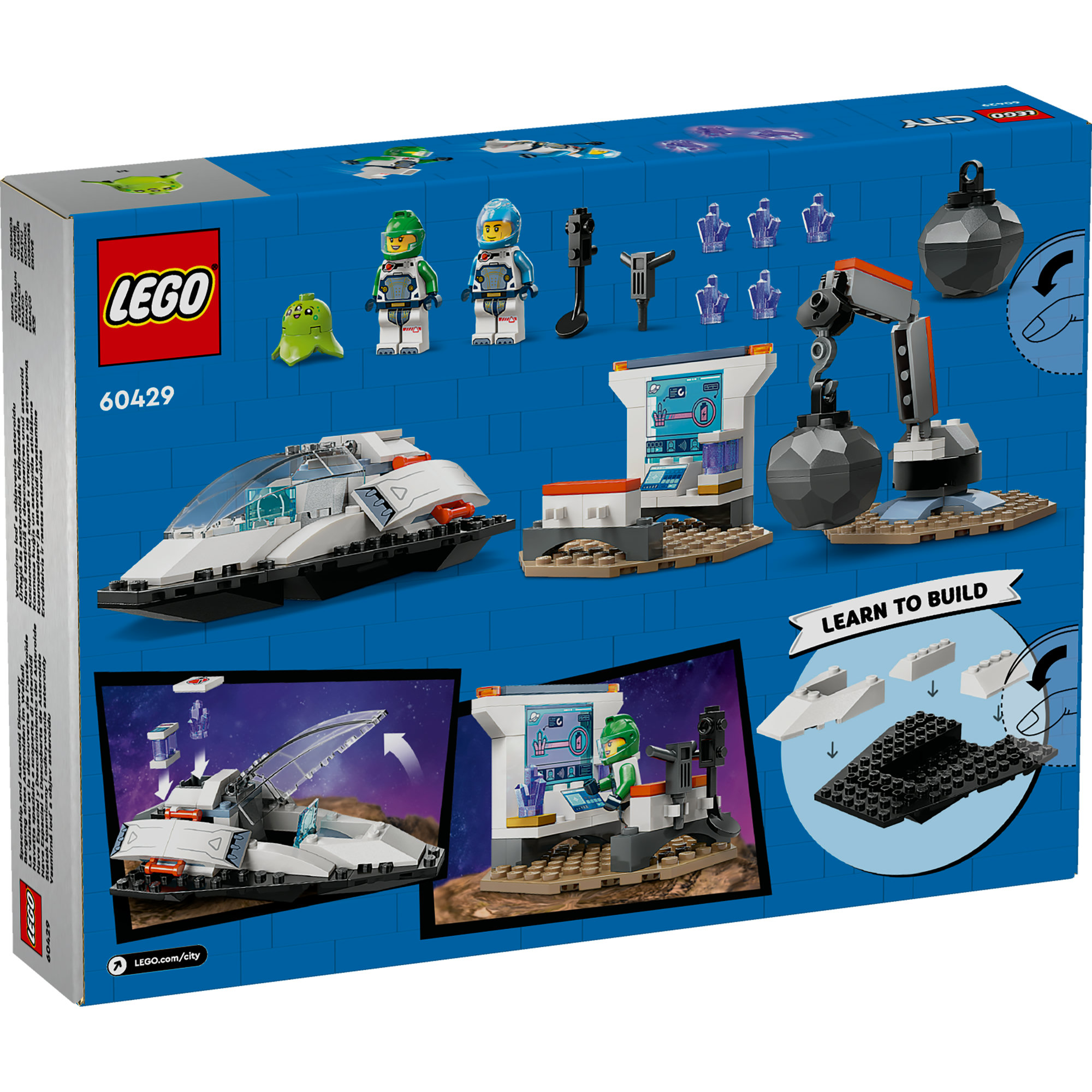 LEGO CITY 60429 Đồ chơi lắp ráp Tàu vũ trụ khám phá thiên thạch (126 chi tiết)