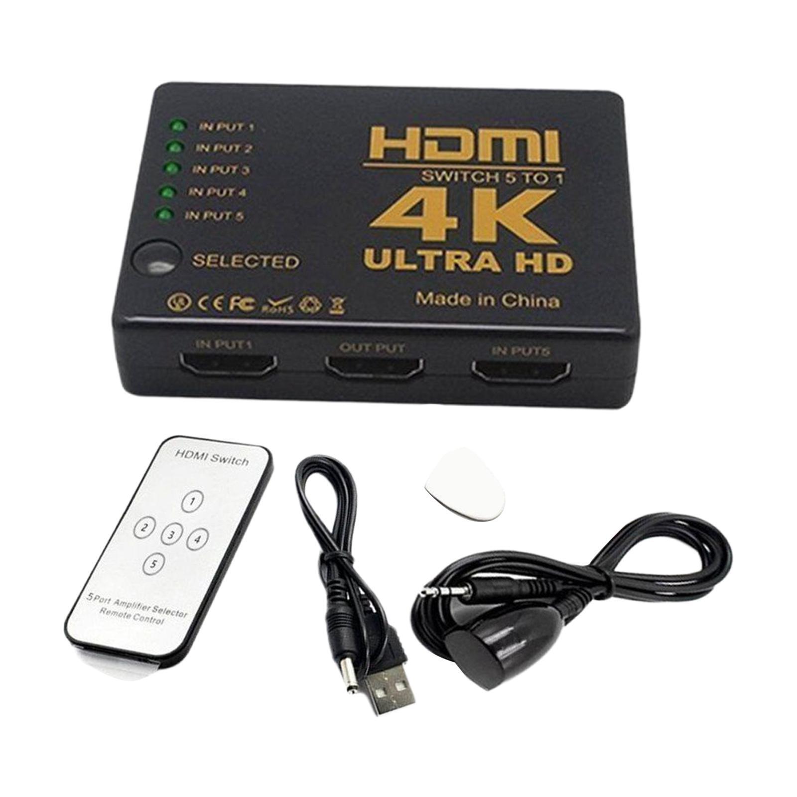 Switch with IR Remote Control 1080P  for Cameras Video Recorders