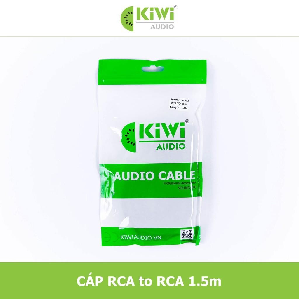 Dây audio Kiwi cao cấp 2 AV hoa sen ra 2 AV, lõi đồng, hàng chính hãng