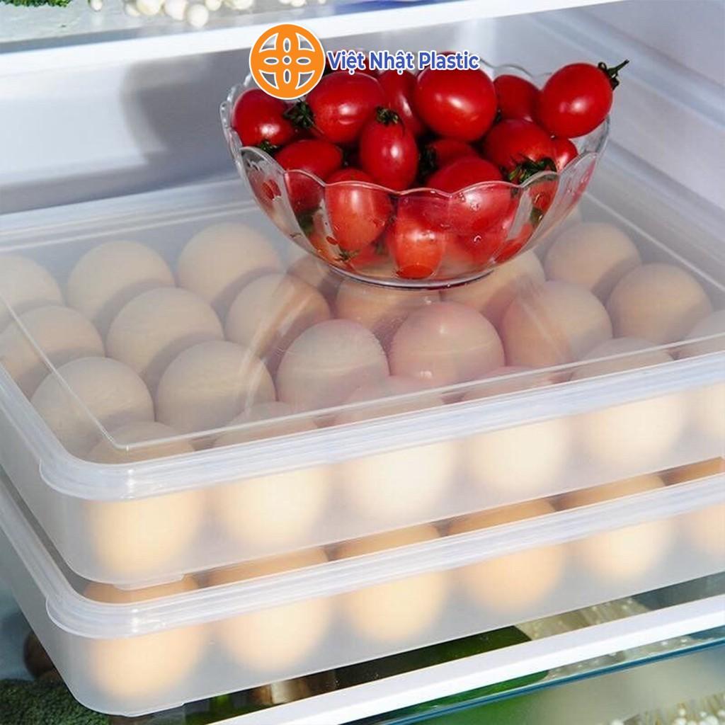 KHAY ĐỰNG TRỨNG 24 NGĂN CÓ NẮP ĐẶT TỦ LẠNH