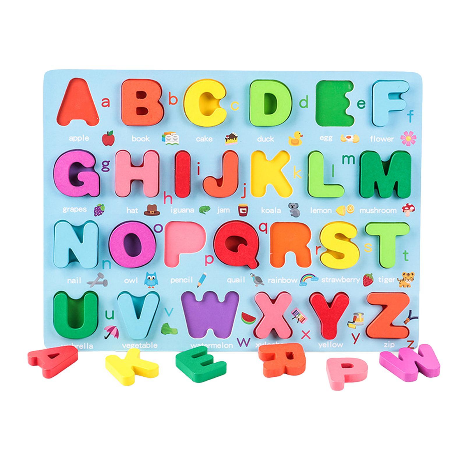 Digital Letter Puzzle Matching Board Early Educational Toy for Age 3 4 5