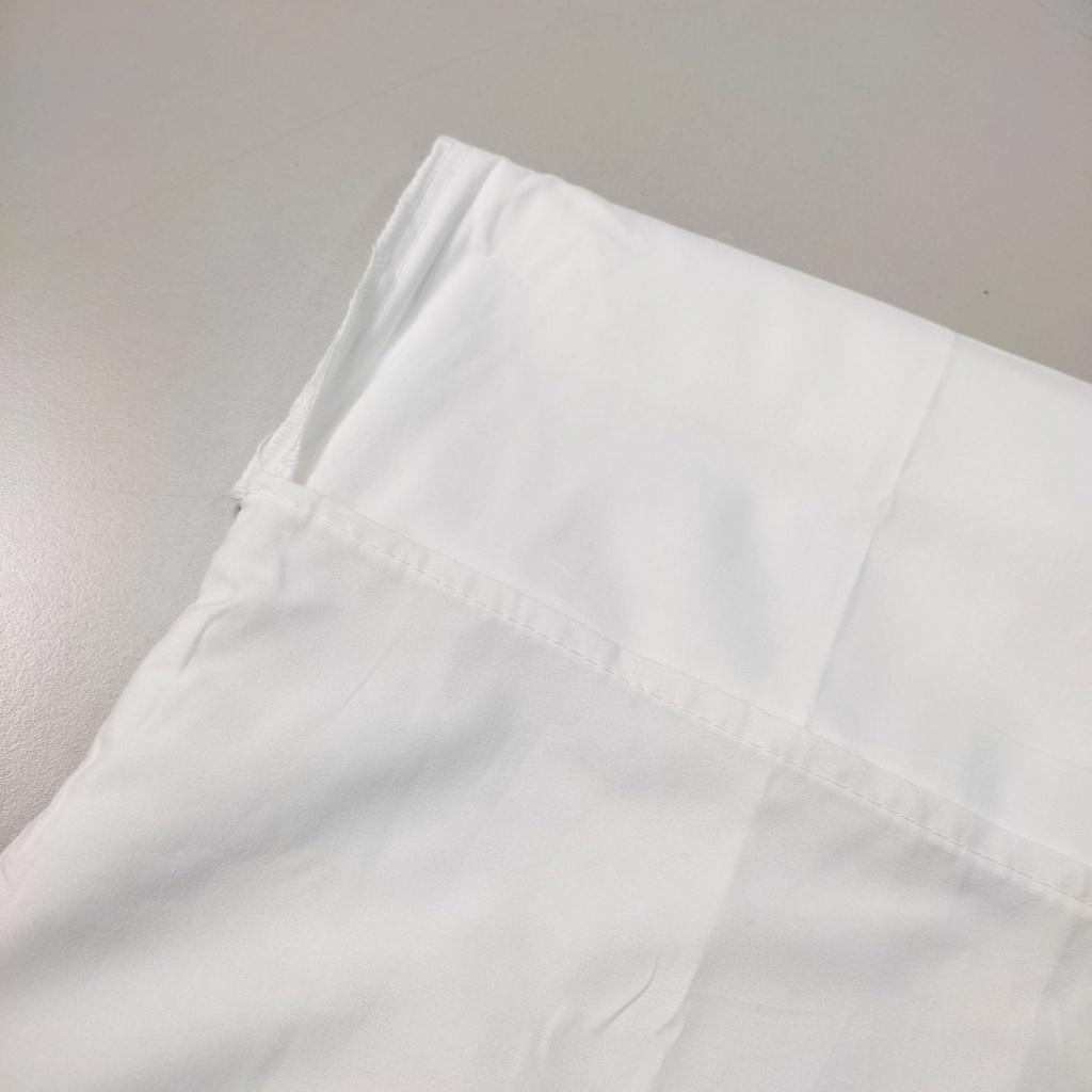 Vỏ gối ngủ cotton tici 50x70cm giá rẻ vải tốt màu trắng