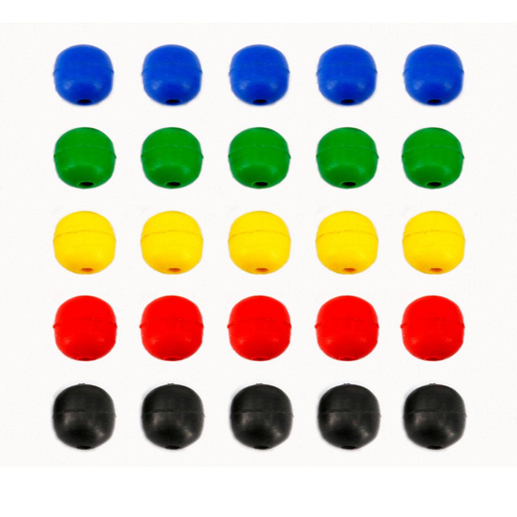 100pcs Sea Fishing Beads Rig Lure Making Beads Shock Buffer Beads Cylinder