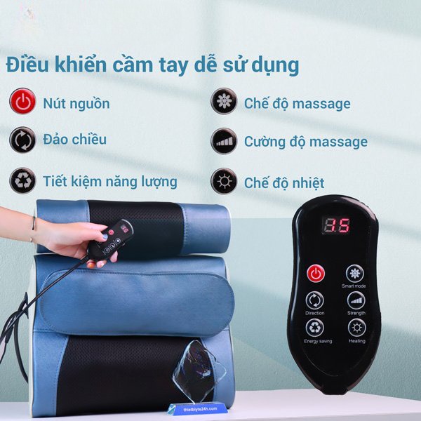Gối massage cổ vai gáy, máy massage, gối massage hồng ngoại 16 bi cao cấp hỗ trợ mát xa vùng cổ,vai gáy hiệu quả