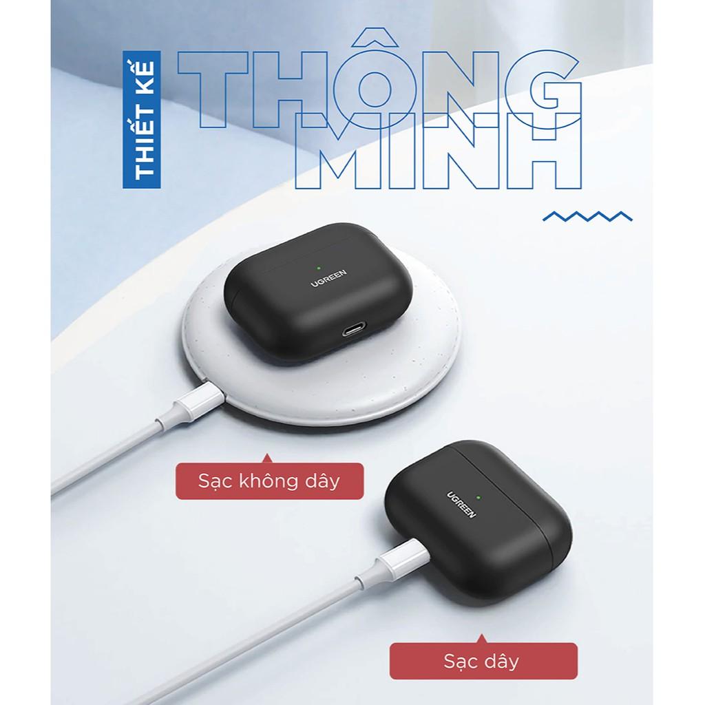 Hộp đựng bảo vệ chuyên dụng cho tai nghe Airpods Pro hỗ trợ sạc dây và không dây UGREEN LP324 80513- Hàng chính hãng