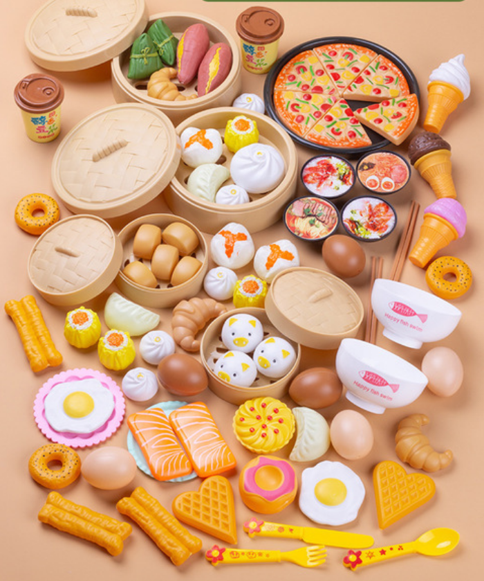 Bộ đồ chơi mô hình đồ ăn 84 món cho bé