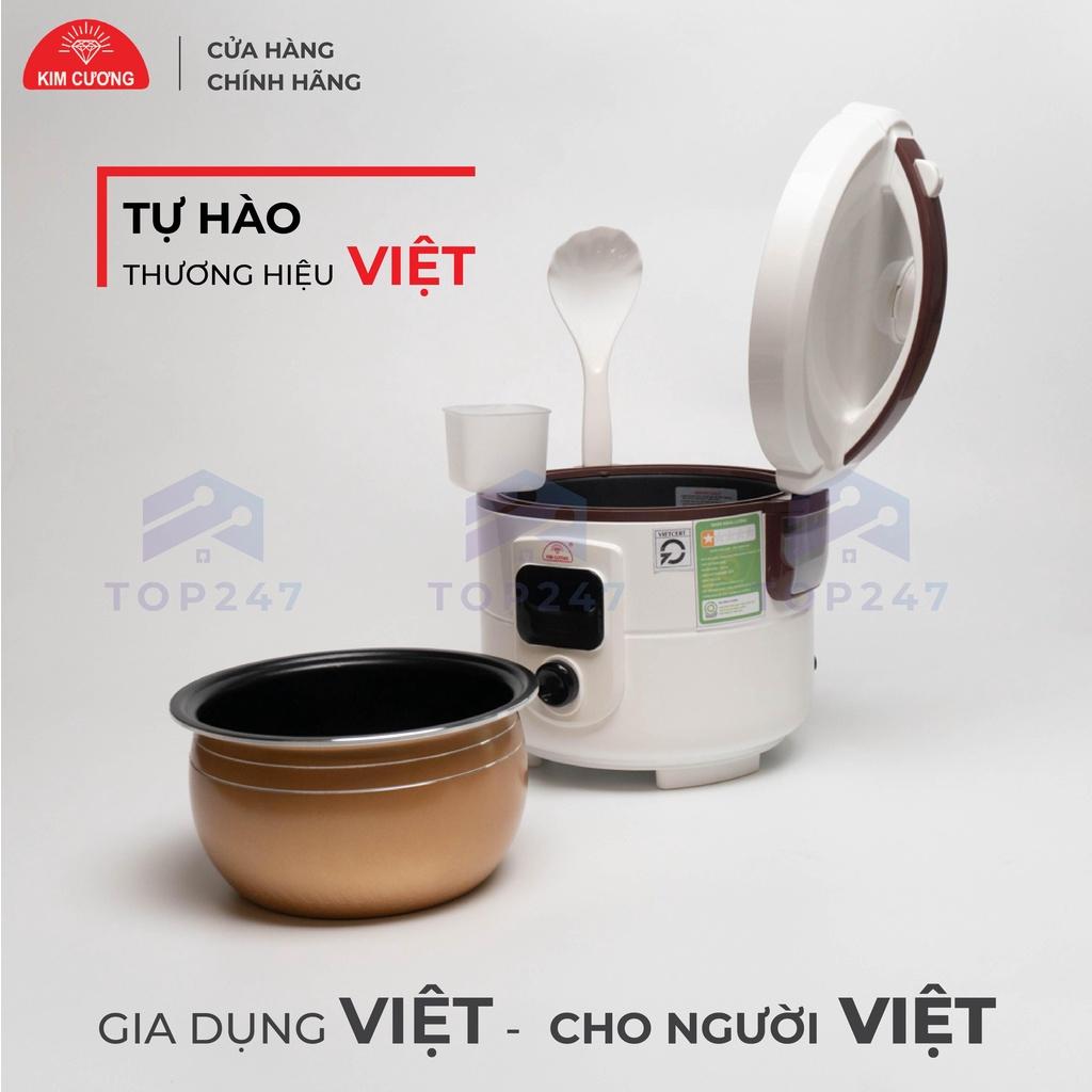 Hình ảnh Nồi Cơm Điện Kim Cương 1.8 Lít Đa Năng Nắp Gài Chống Dính - Hàng Chính Hãng