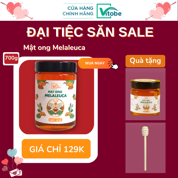Mật Ong Melaleuca Vitobe - Hữu cơ 100%