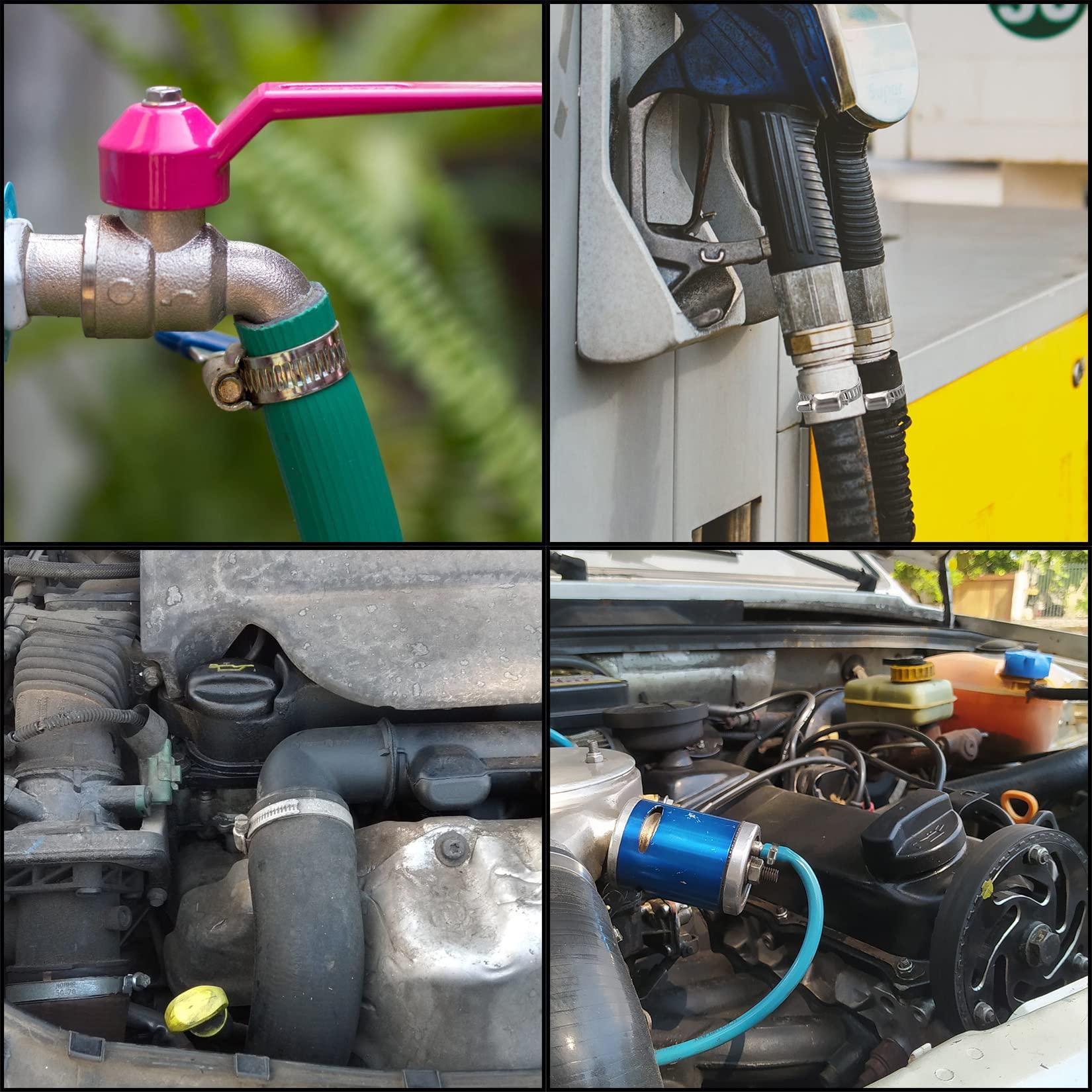 60 mảnh ống kẹp ống, có thể điều chỉnh 6 Kẹp ống 51 mm bằng thép không gỉ, kẹp ống, kẹp ống cho bơm nhiên liệu, ống khí nhà, máy giặt
