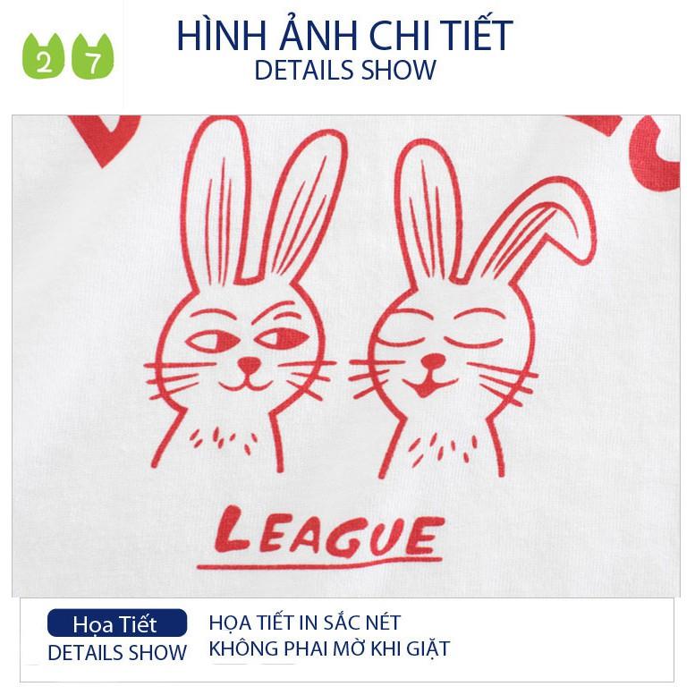 Áo Thun Dài Tay Cho Bé Gái 27Home In Hình Dễ Thương Chất Cotton Xuất Âu Mỹ 019