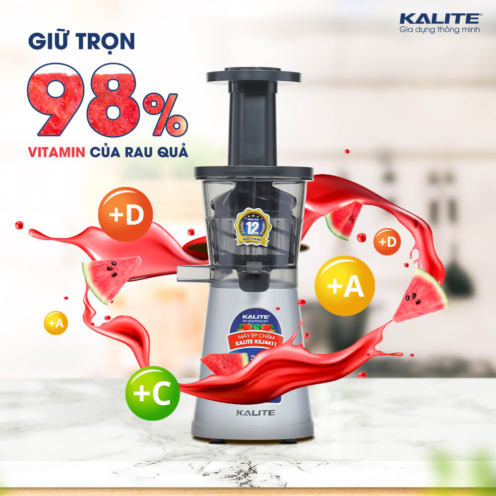 Máy ép chậm Kalite KSJ4411. Hàng chính hãng