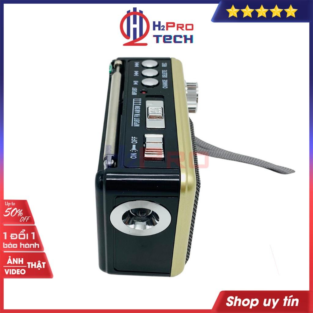 Đài Radio Cho Người Già, Đài Radio Waxiba XB-895Rec Fm-Am-Sw, Bluetooth, Usb, Thẻ Nhớ, Pin Sạc, Đèn Pin