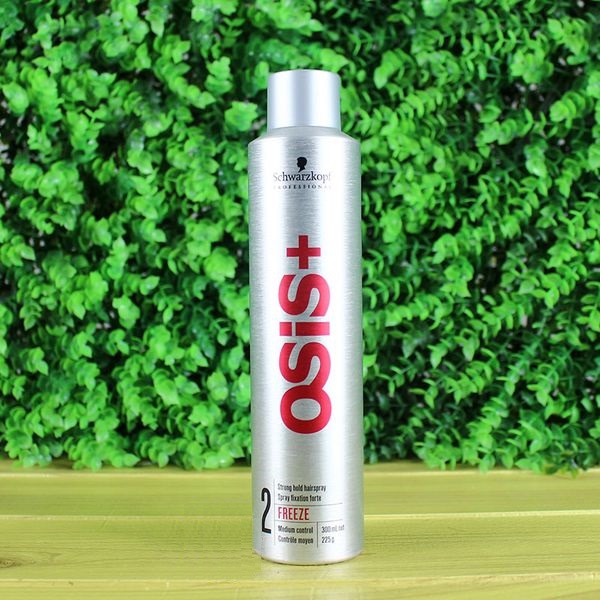 Gôm xịt giữ nếp cứng vừa Schwarzkopf OSiS+ Freeze Strong Hold Hairspray 300ml