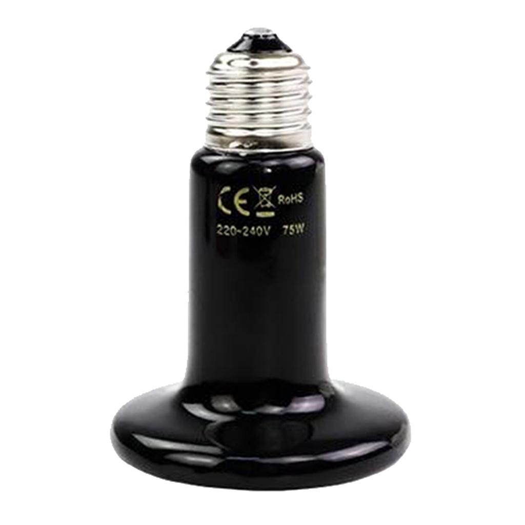 E27 Reptile Heating Lamp Bulb 25-200W Ceramic Heater