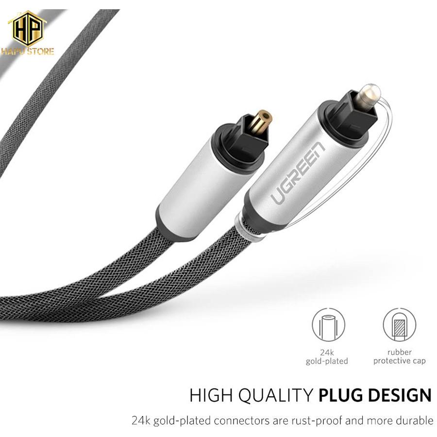 Cáp audio quang Ugreen AV108 vỏ nhôm cao cấp -Hàng Chính Hãng