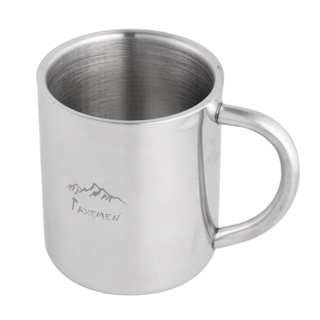 Stainless   Steel   Coffee   Tea   Mug   Double   Wall   Portable   Travel