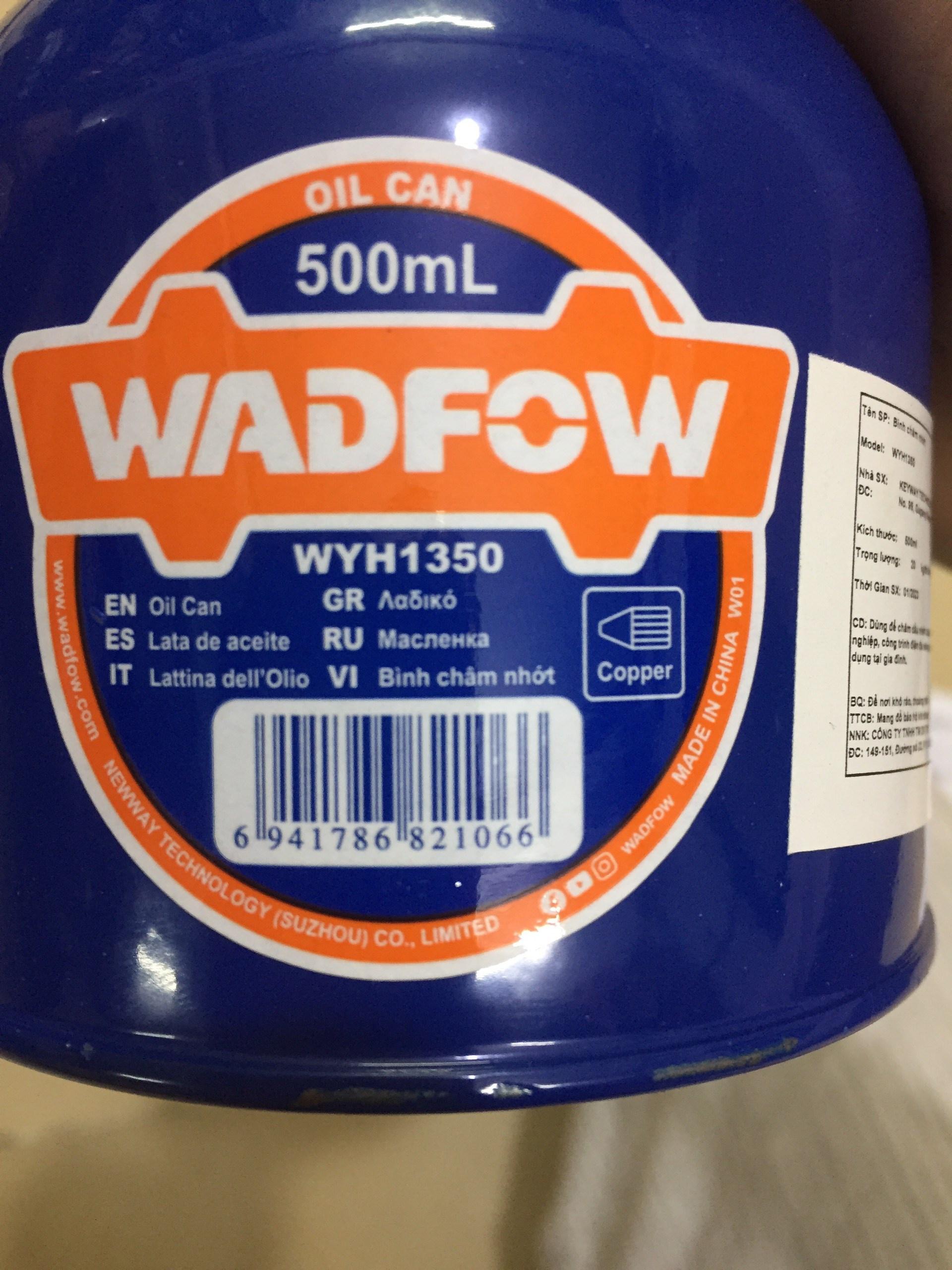 BÌNH CHÂM NHỚT 500ML WYH1350 WADFOW - HÀNG CHÍNH HÃNG