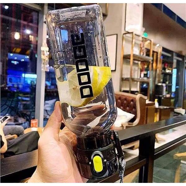 Bình Đựng Nước DODGE Dung Tích 1000ml, Bình Thể Thao Ngoài Trời Bằng Nhựa Chống Rò Gỉ Cho Nam Và Nữ Có Quai Cầm