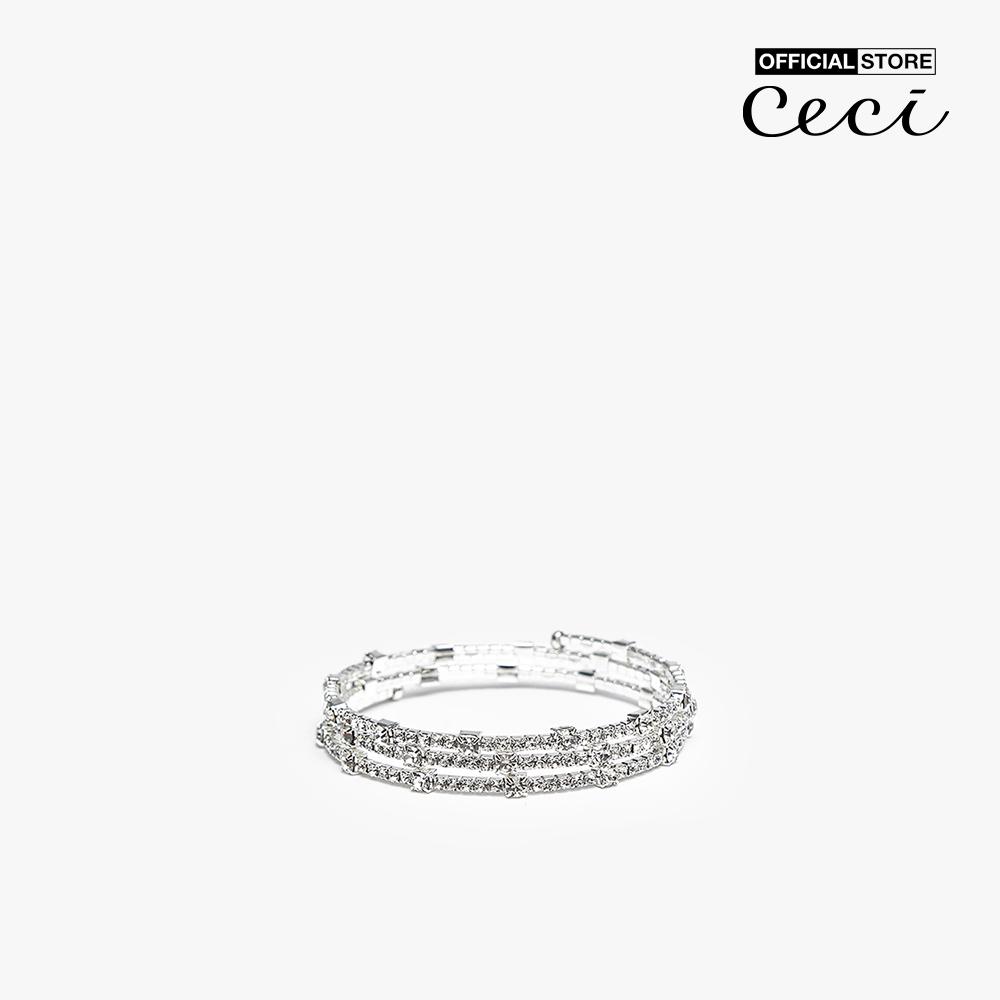 CECI - Vòng đeo tay nữ nhiều vòng đính đá sang trọng CC3-02000007