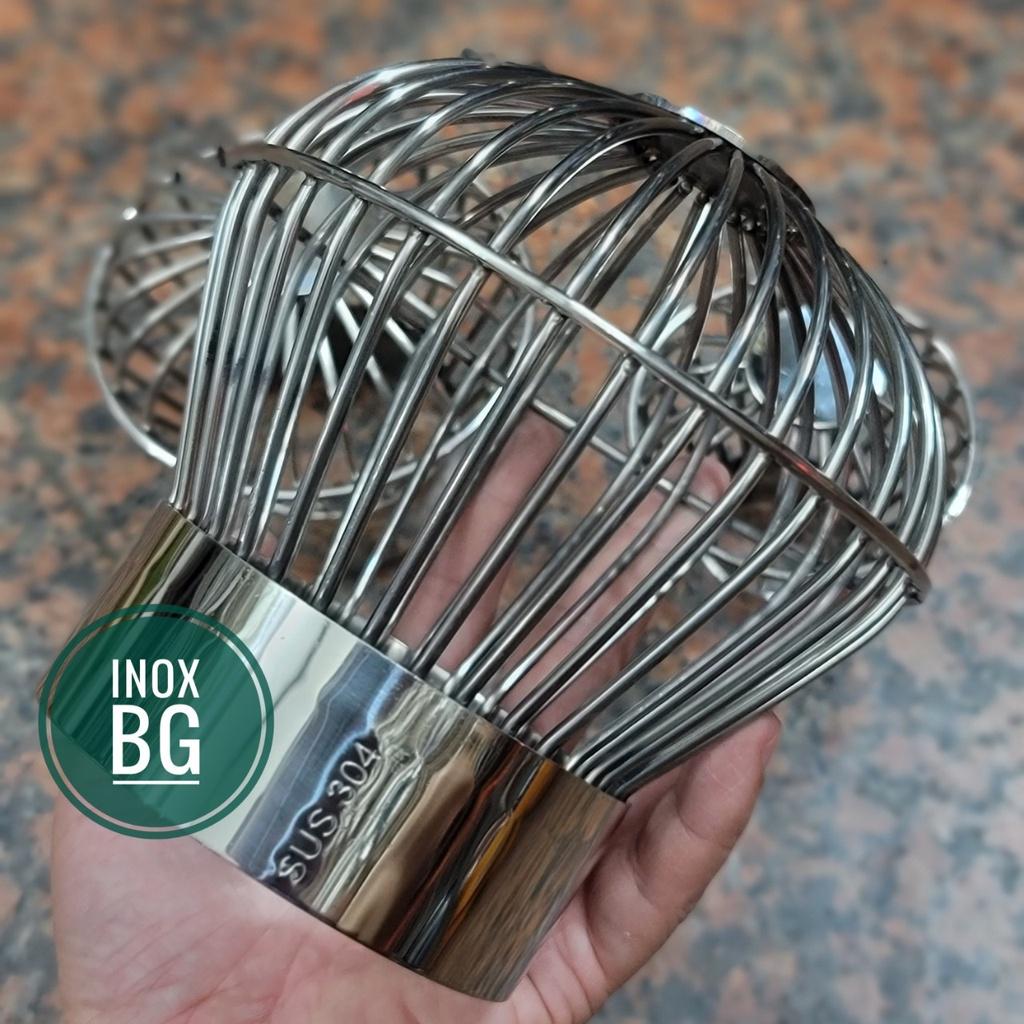 Quả cầu chặn rác, chặn lá cây ngoài sân bằng inox304 bền bỉ