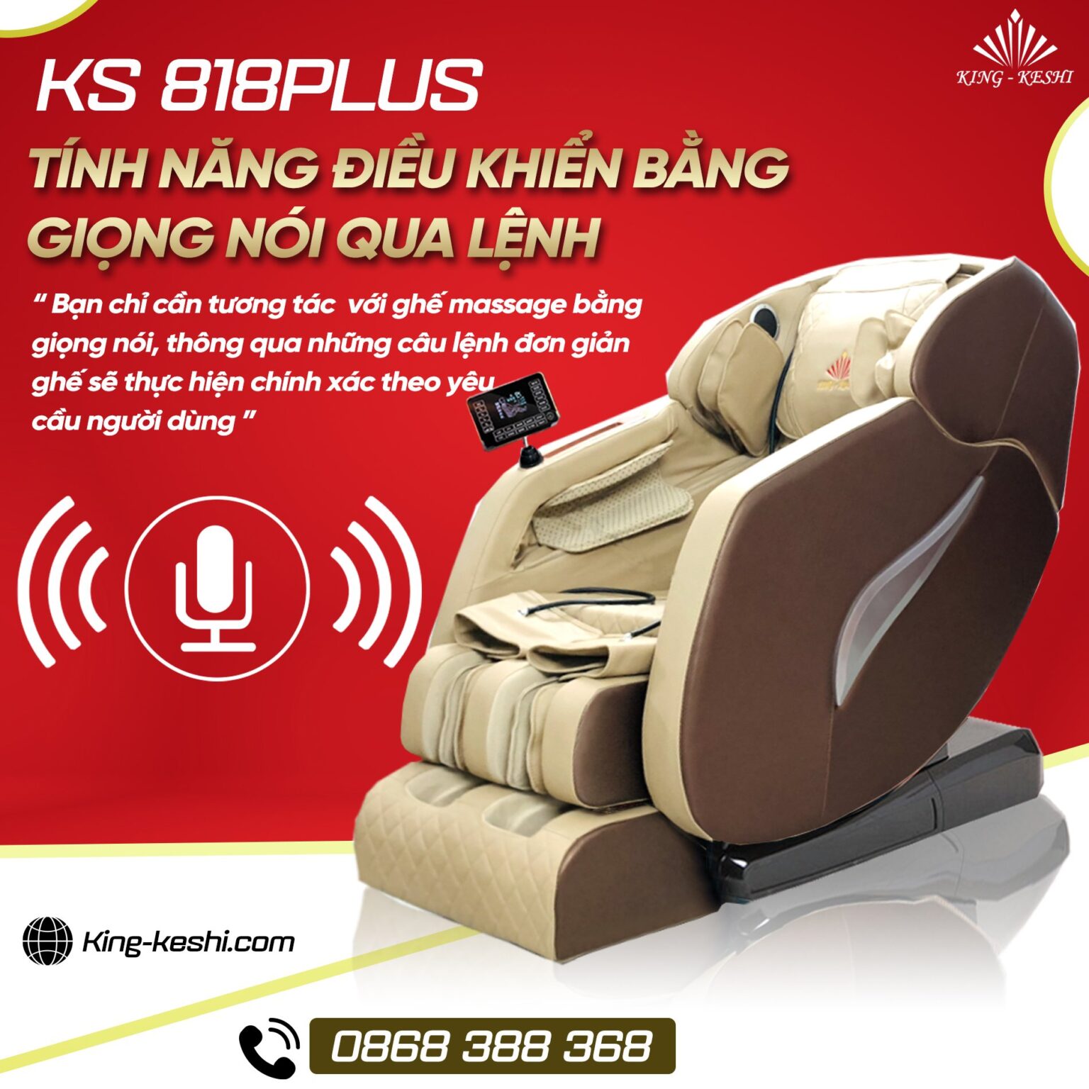 Ghế Massage Toàn Thân KS 818 plus bản nâng cấp