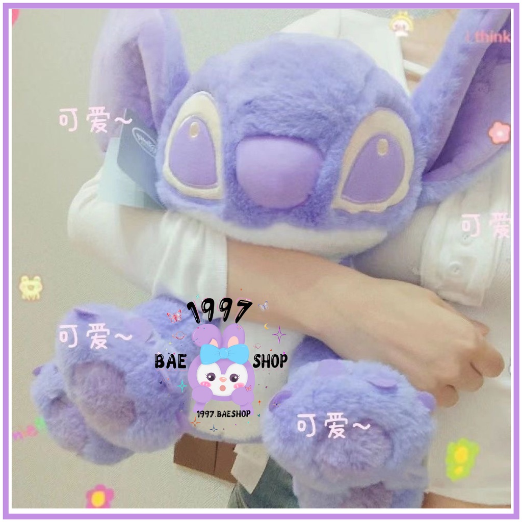 Gấu bông Stitch Tím Siêu Cute, Stitch Lông Mịn Mềm Mại