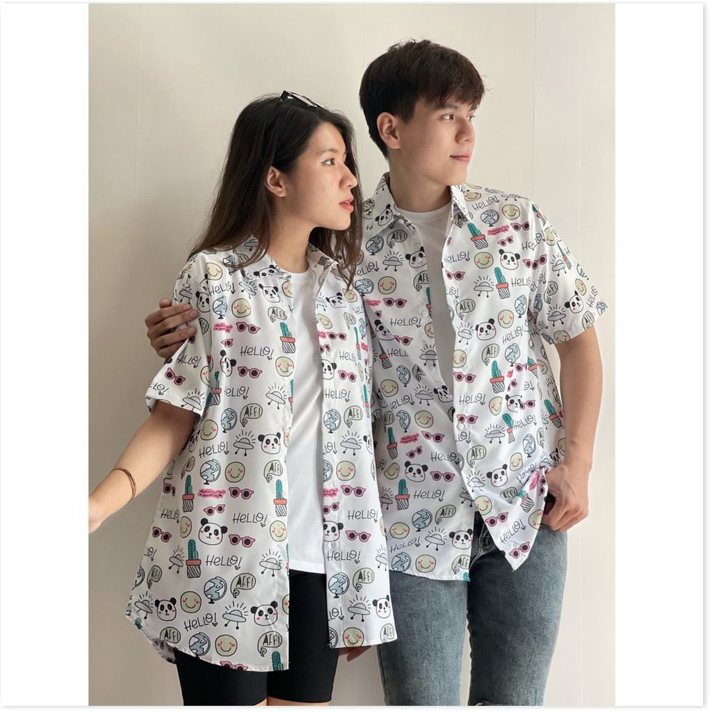 ÁO SƠ MI NỮ FORM RỘNG HOẠ TIẾT ĐẶC SẮC , PHONG CÁCH 2021 VINA 1HITSTORE