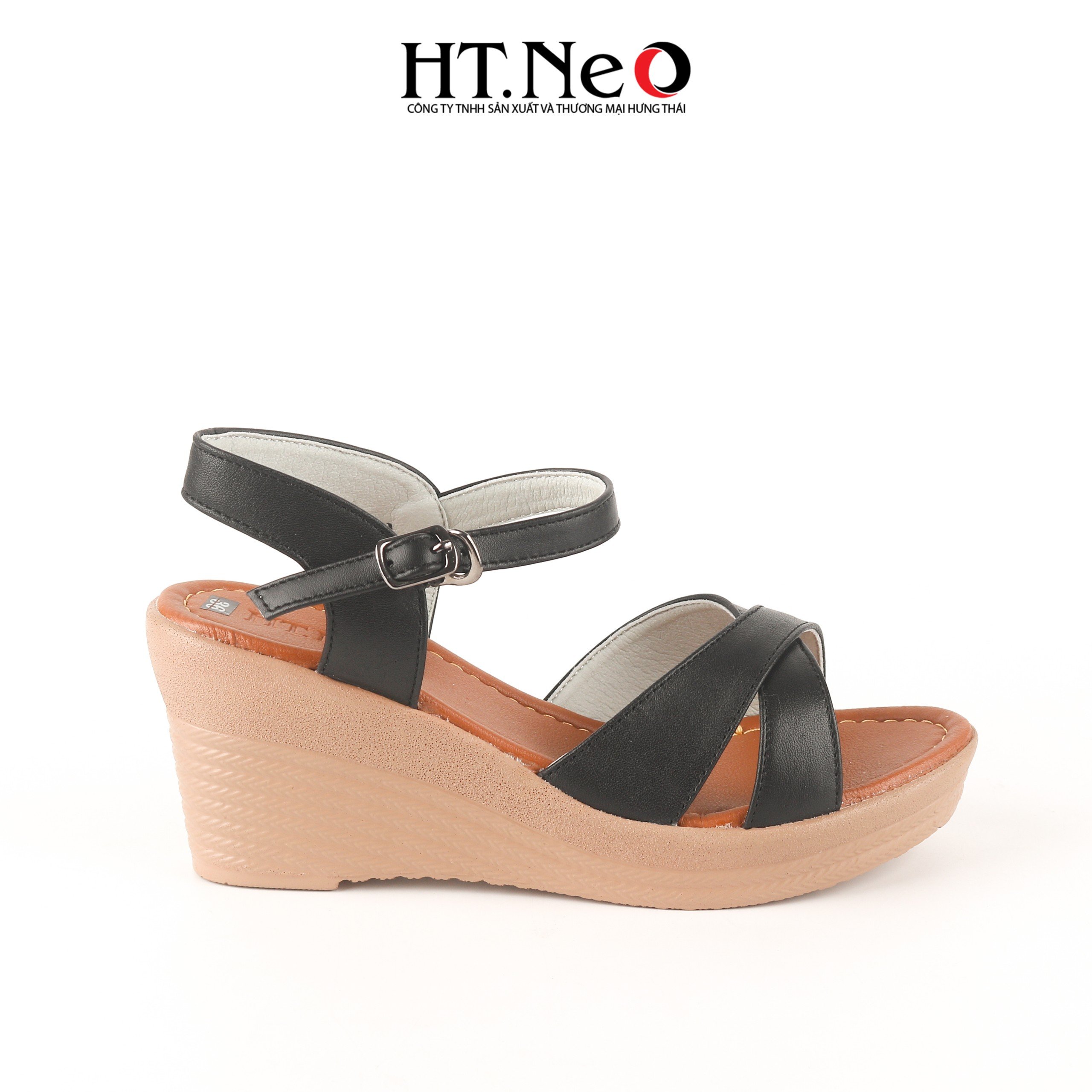 Sandal nữ đế xuồng 6P, quai da, kiểu dáng đơn giản, trẻ trung, dễ đi, phù hợp cho các chị, các cô đi để chụp áo dài SDN234