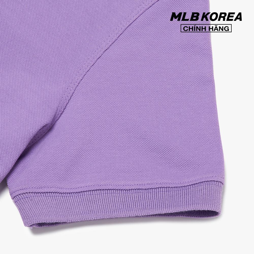 MLB - Đầm mini phom suông cổ bẻ tay ngắn Pique 3FOP00623