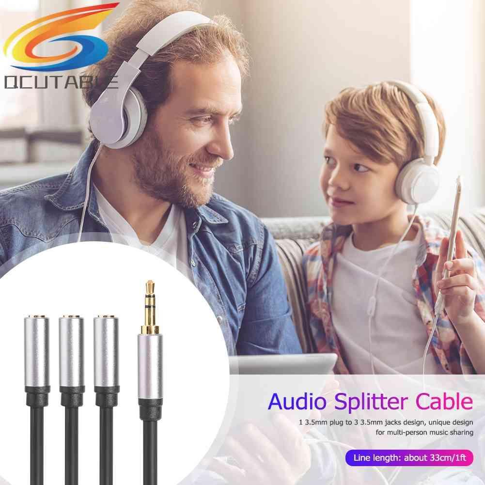 Cáp Chia Âm Thanh 3.5mm 3.5mm TRS Sang 3x 1 / 8 Jack CắM 1ft