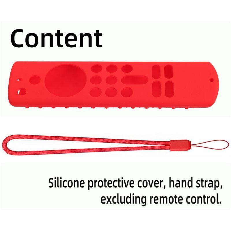 Chống bụi chống rơi hoàn toàn mới cho Vỏ bảo vệ bằng silicon mềm Fire TV Stick Điều khiển từ xa bằng giọng nói Alexa Vỏ dạ quang có thể giặt được