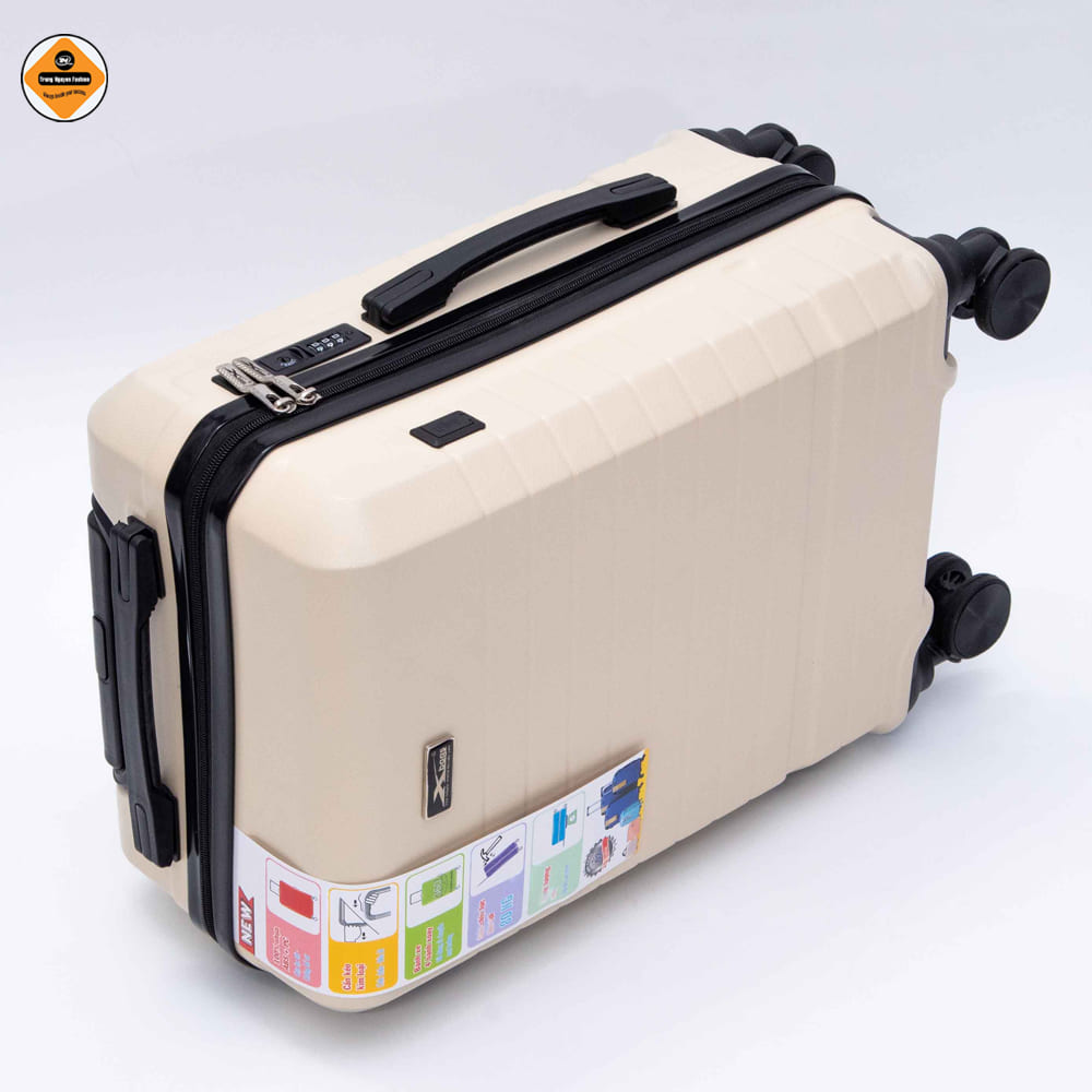 Vali Kéo Du Lịch Size 20 Xbags White Titan Pro XB6105 Cao Cấp, Cổng Sạc USB, Khóa TSA Chuẩn Quốc Tế