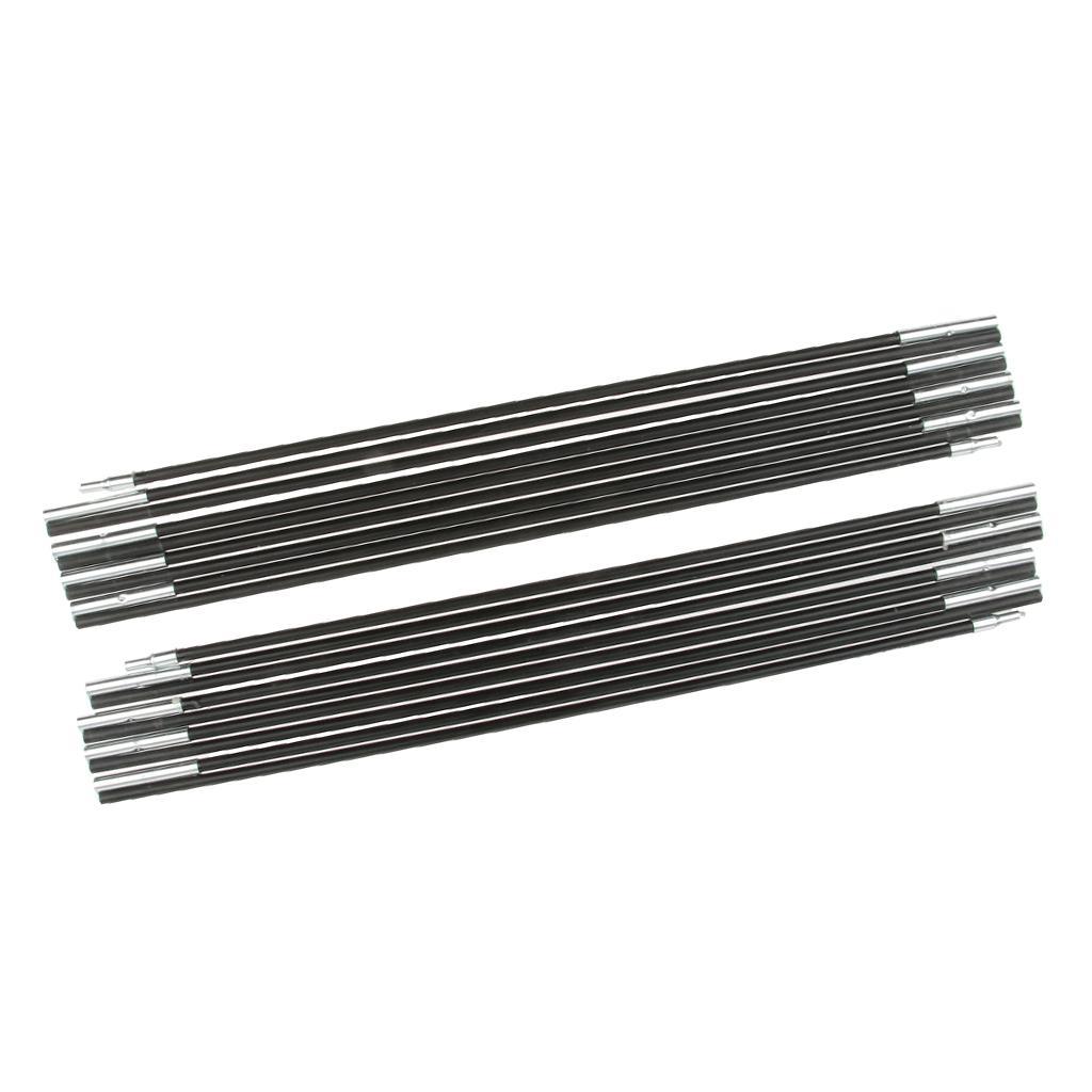 2x Outdoor Tent Fiberglass Pole Kit Rod Replacement Accessories for Hiking Camping Picnic, Diameter 7.0/8.0mm