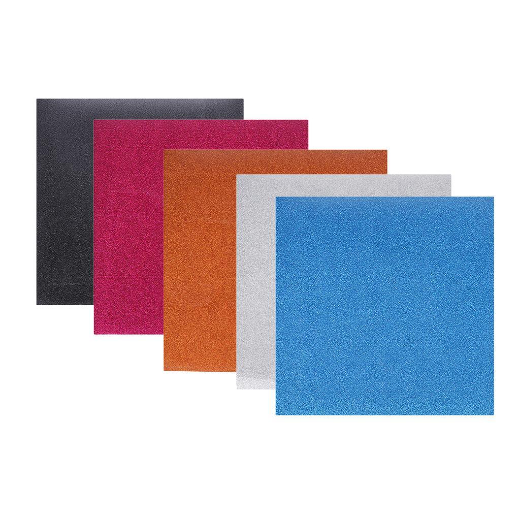 5 Colors Heat Transfer Vinyl Film Paper Adhesive Vinyl Sheets Clothes Decor