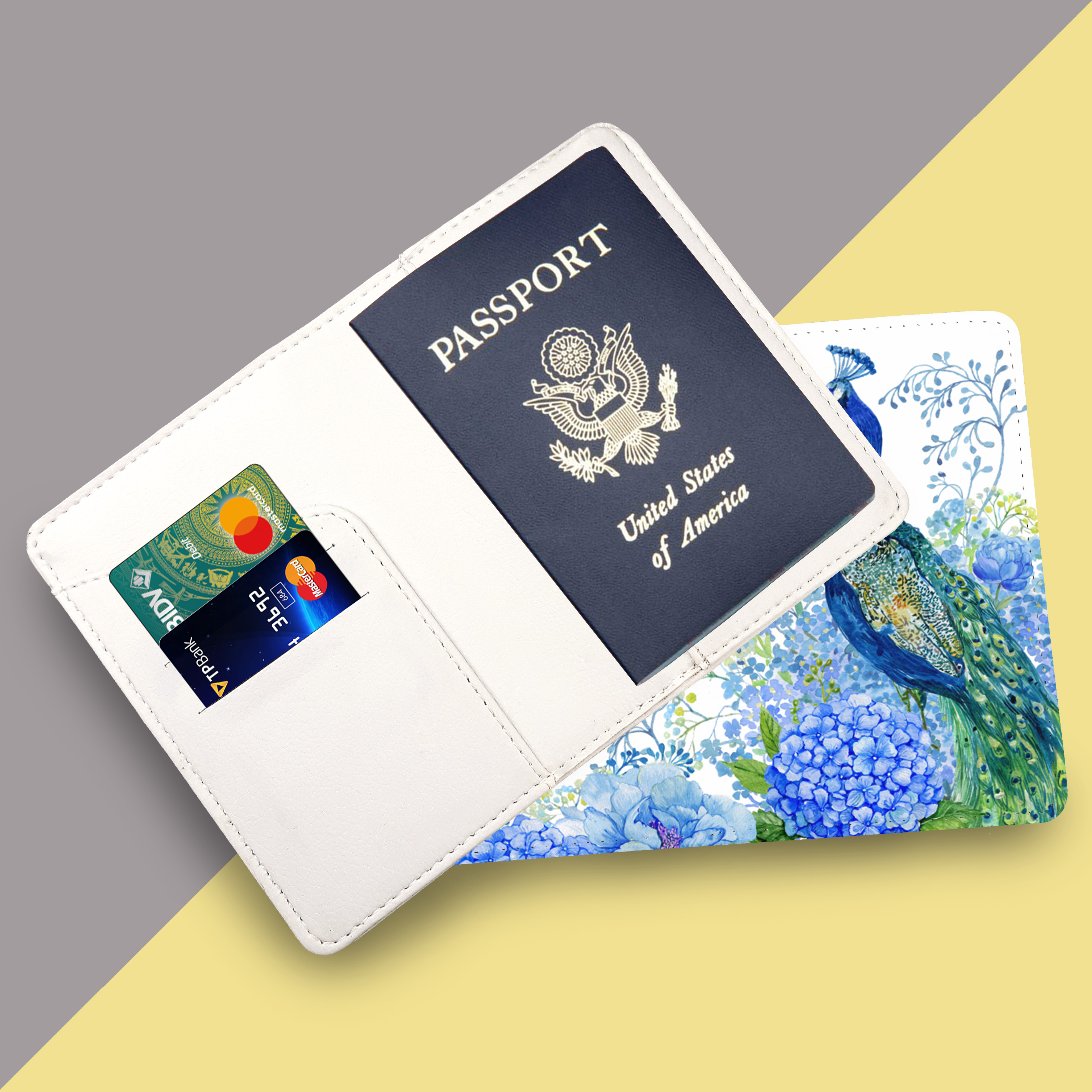 Bao Da Hộ Chiếu CON CÔNG - Ví Passport Du Lịch Độc Đáo - PPT030