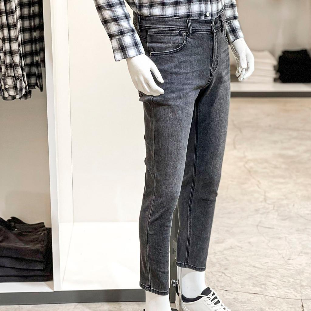 Quần Jean Dài Nam Màu Xanh Đậm BY COTTON Dark Grey 1022