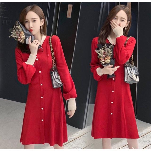 Váy len hàng đẹp cho con bú