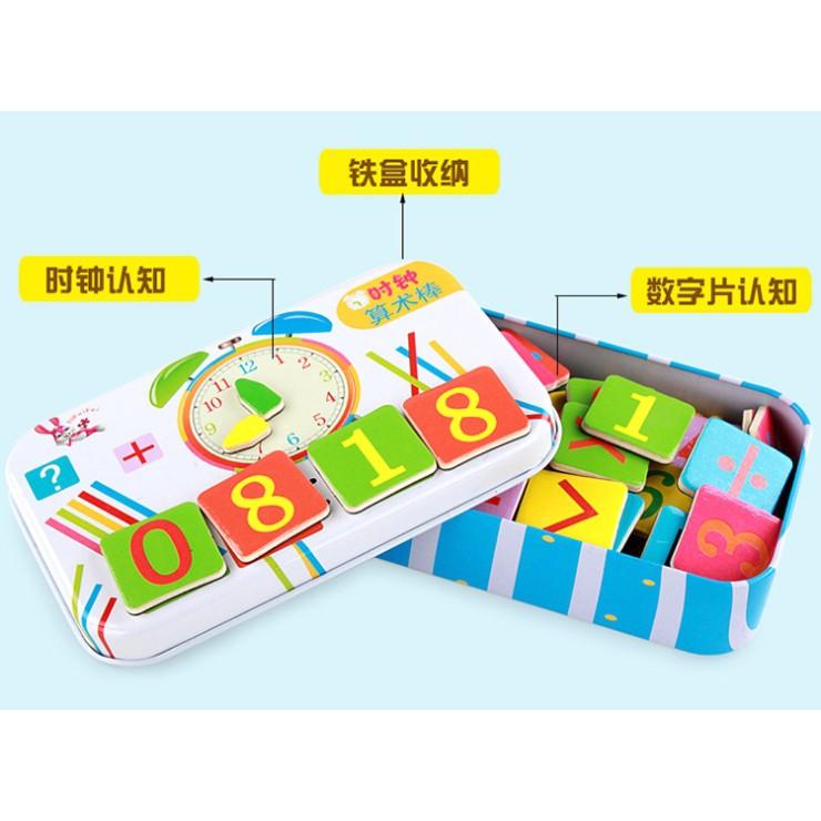 Bộ Que Tính Kèm Chữ Và Số Cho Bé Học Toán