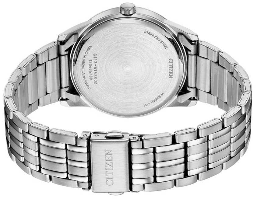 Đồng Hồ Nam Citizen Pin-Quartz Dây Thép Không Gỉ BI5000-52E - Mặt Đen (39mm)