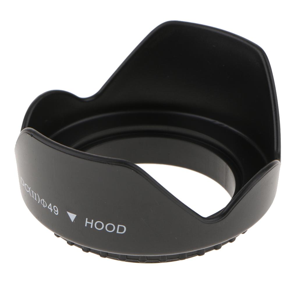 Hilabee 49 Mm Vít Mount Đảo Chiều Hoa Tulip Thái Cánh Hoa Hình Ống Kính Máy Ảnh Hood